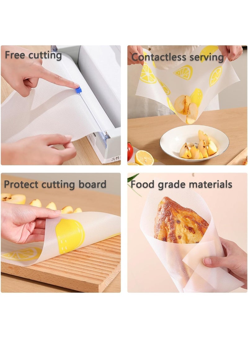Food Wrapping Plastic Roll – 24 cm Width, 3 m Length with Built-In Cutting Blade - Image 3